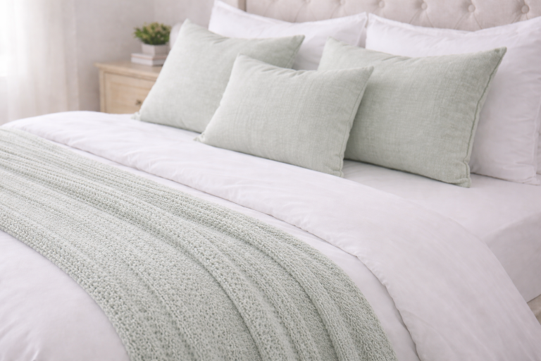 white sheets for guest room bedding